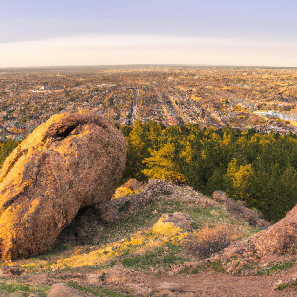 The Golden Boulder looks even more stunning during the golden hour.
