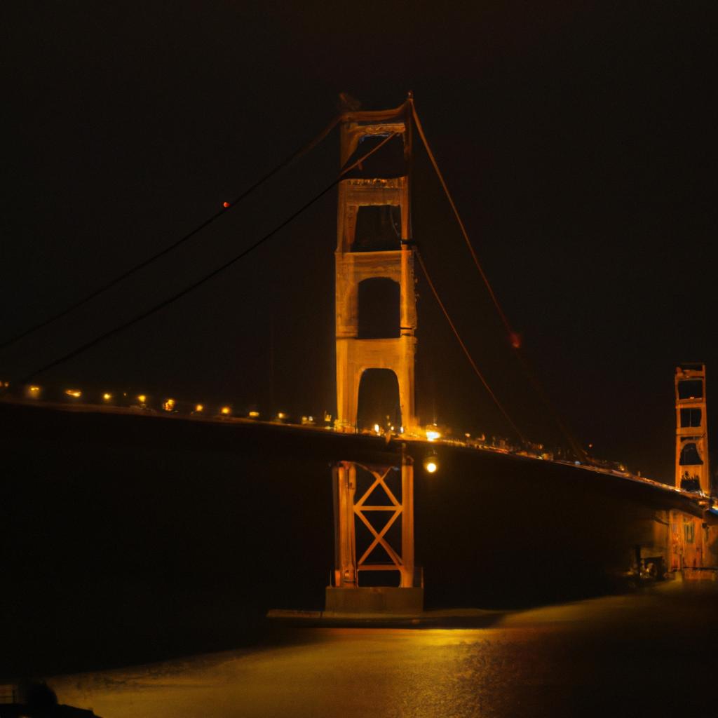 The Golden Bridge is just as beautiful at night with its stunning lights
