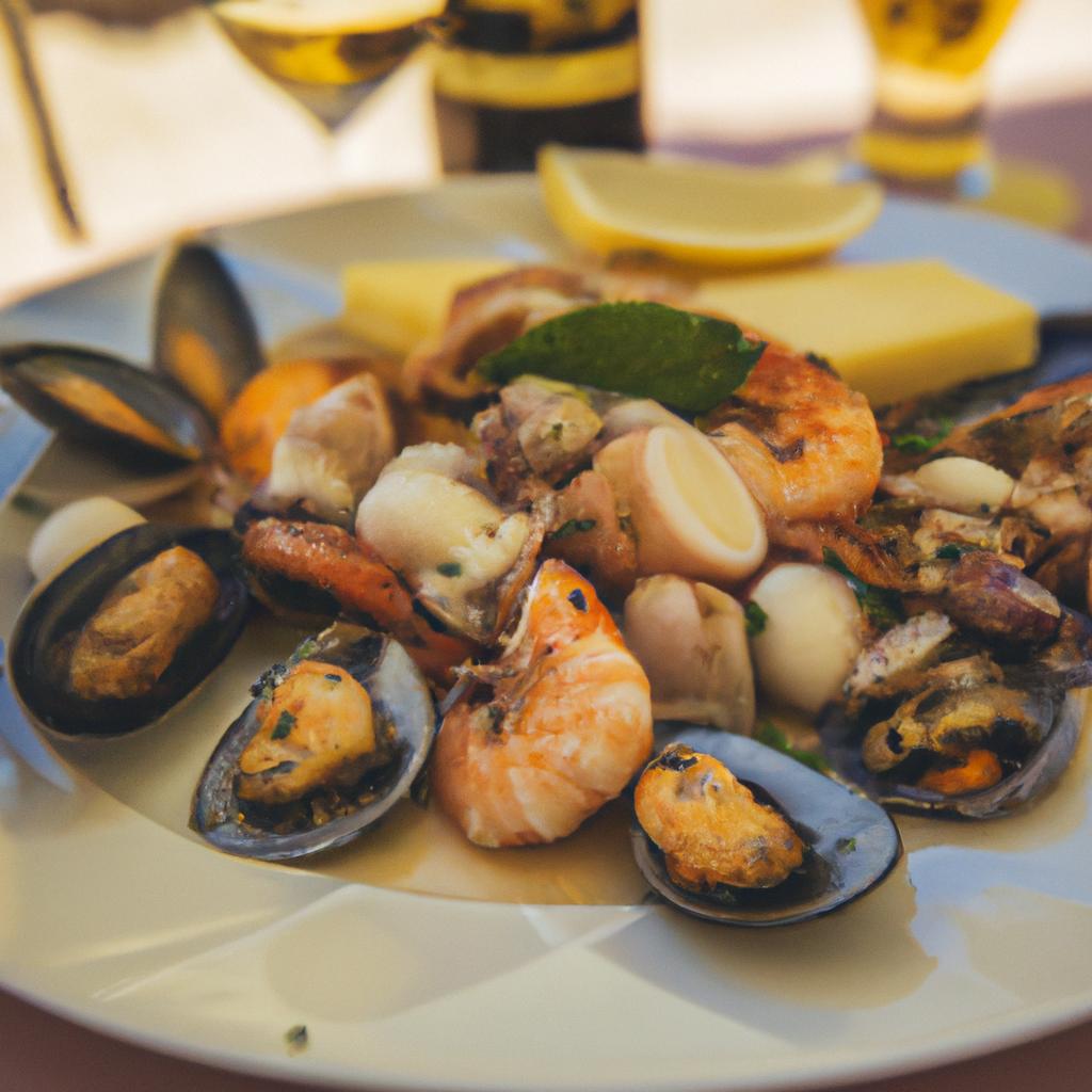 Traditional Croatian seafood delicacies served in Golden Horn