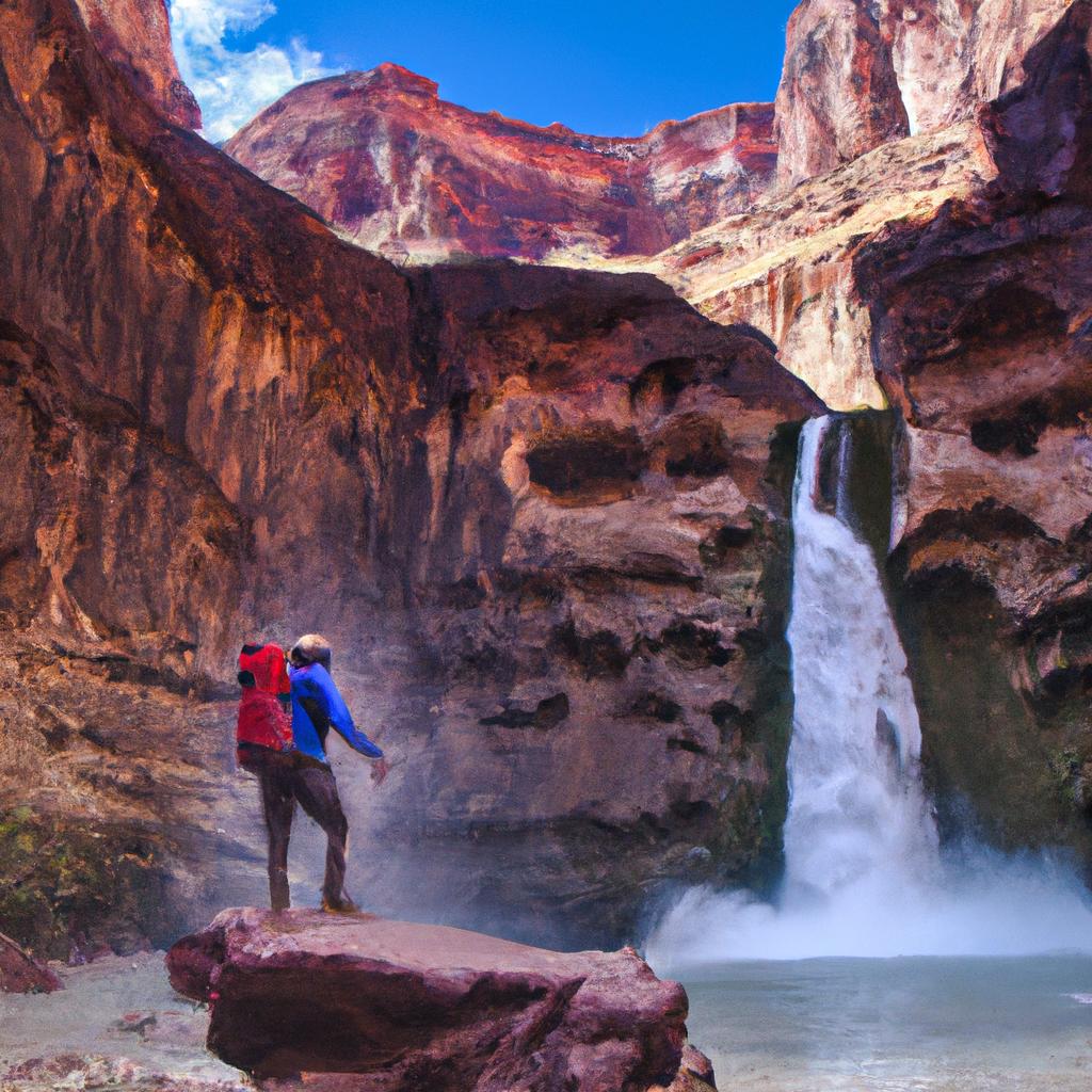 Hiking around the hidden waterfall in Grand Canyon is a must-do for any outdoor enthusiast