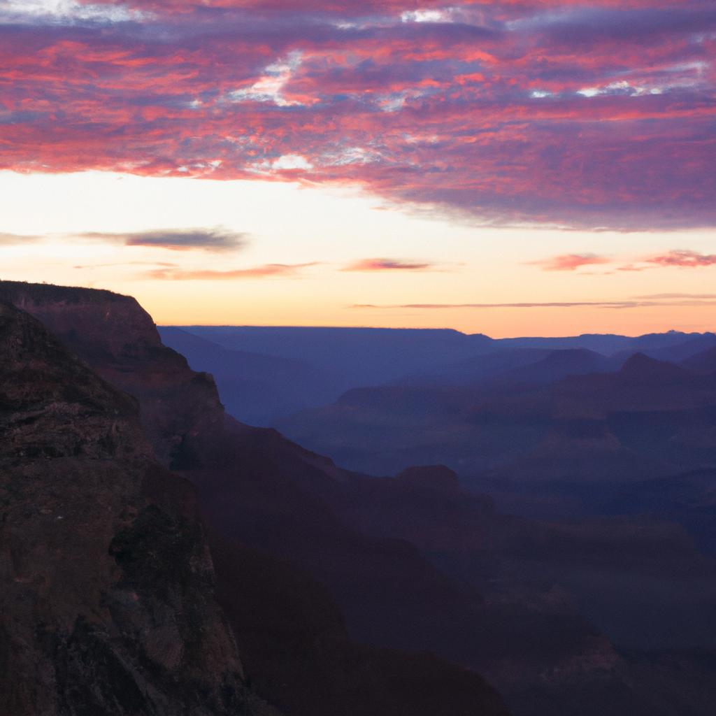 Witnessing the breathtaking sunrise at Grand Canyon National Park