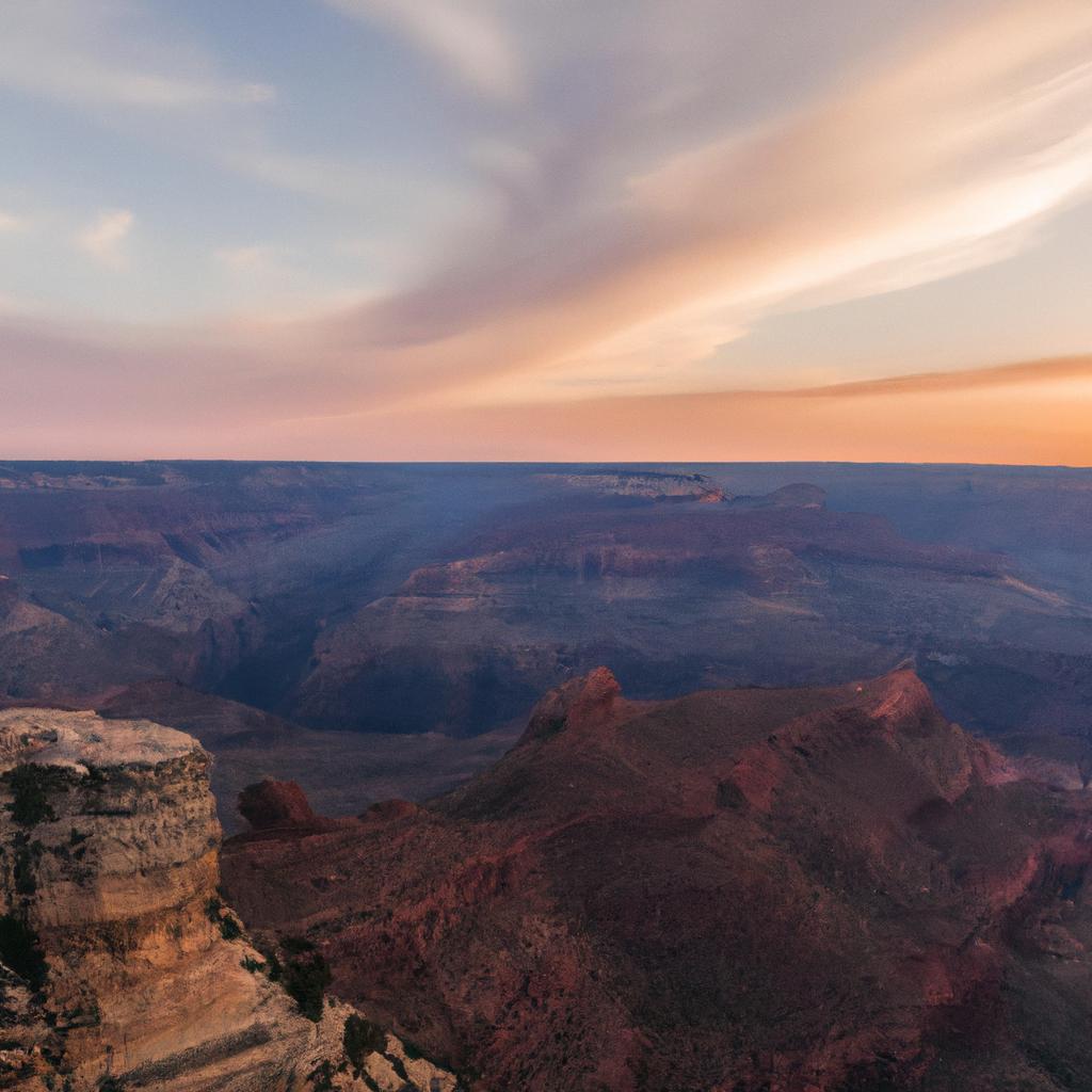 Watching the sunset over the Grand Canyon is a magical experience that will stay with you forever