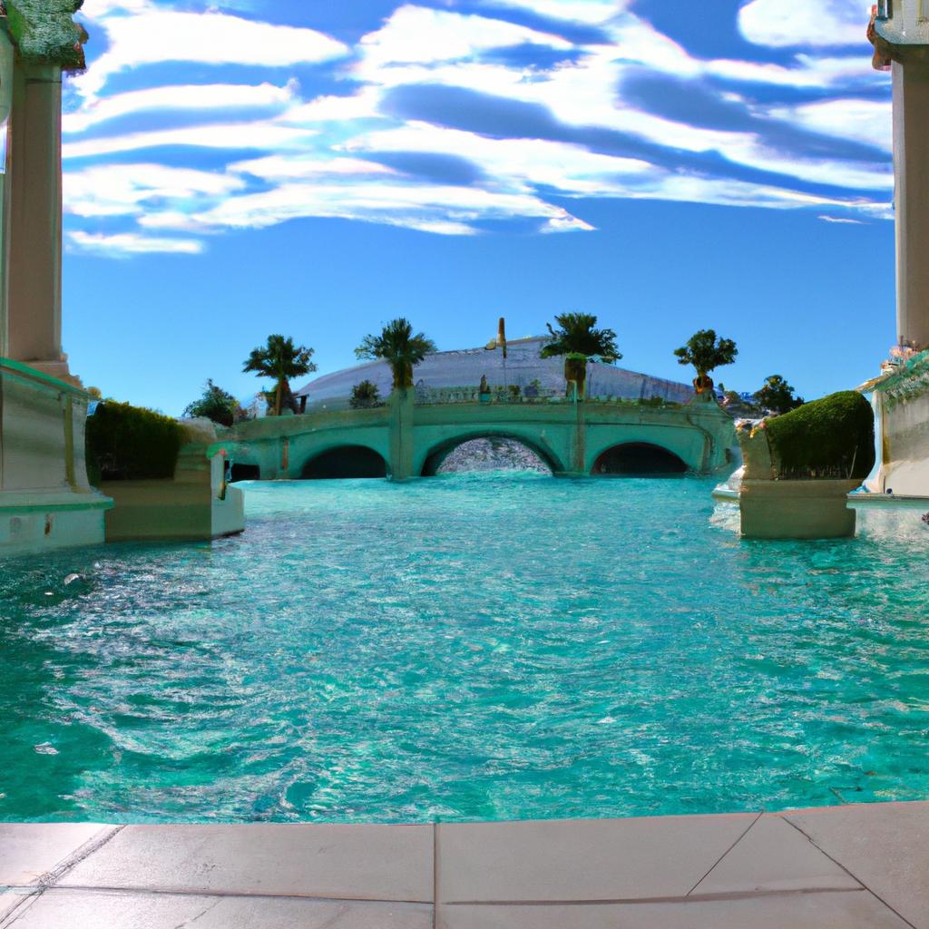 Enter the grand entrance of the biggest pool on earth