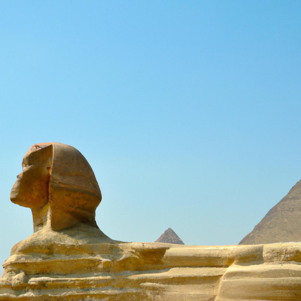 The back of The Great Sphinx of Giza