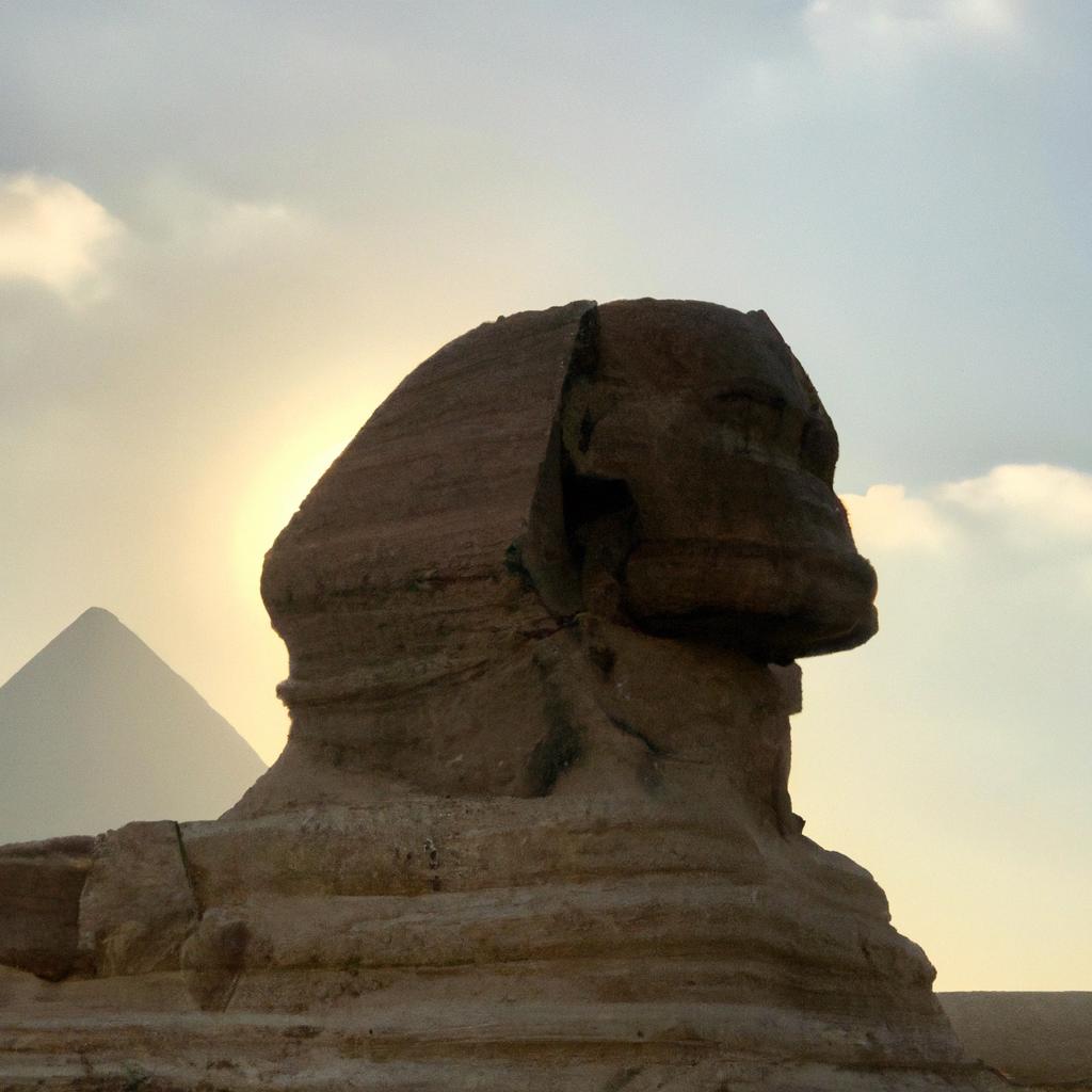 The Great Sphinx at sunset