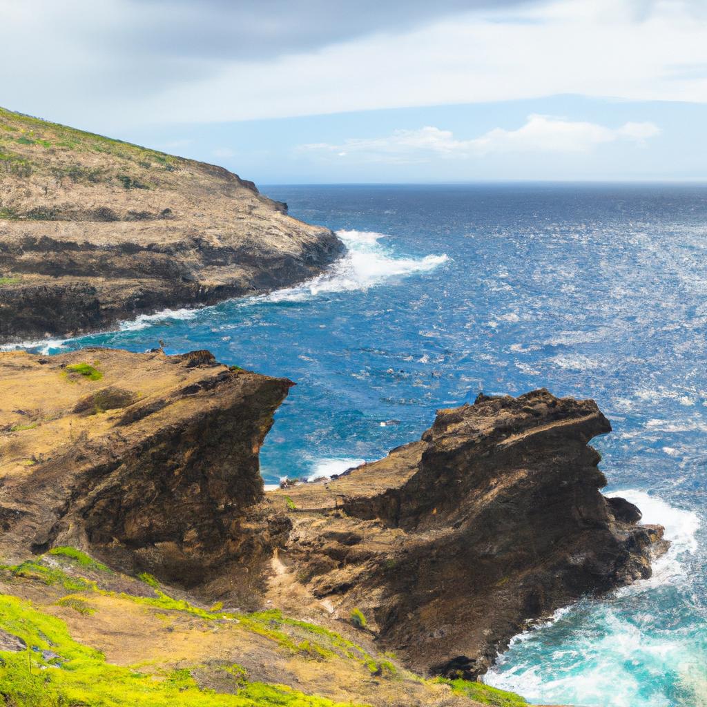 The stunning beauty of Green Beach Hawaii's coastline