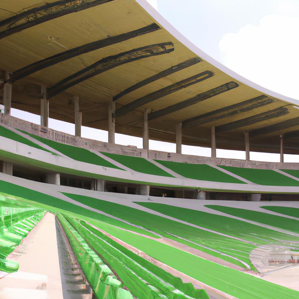The stadio's green roof provides insulation and helps reduce energy consumption.