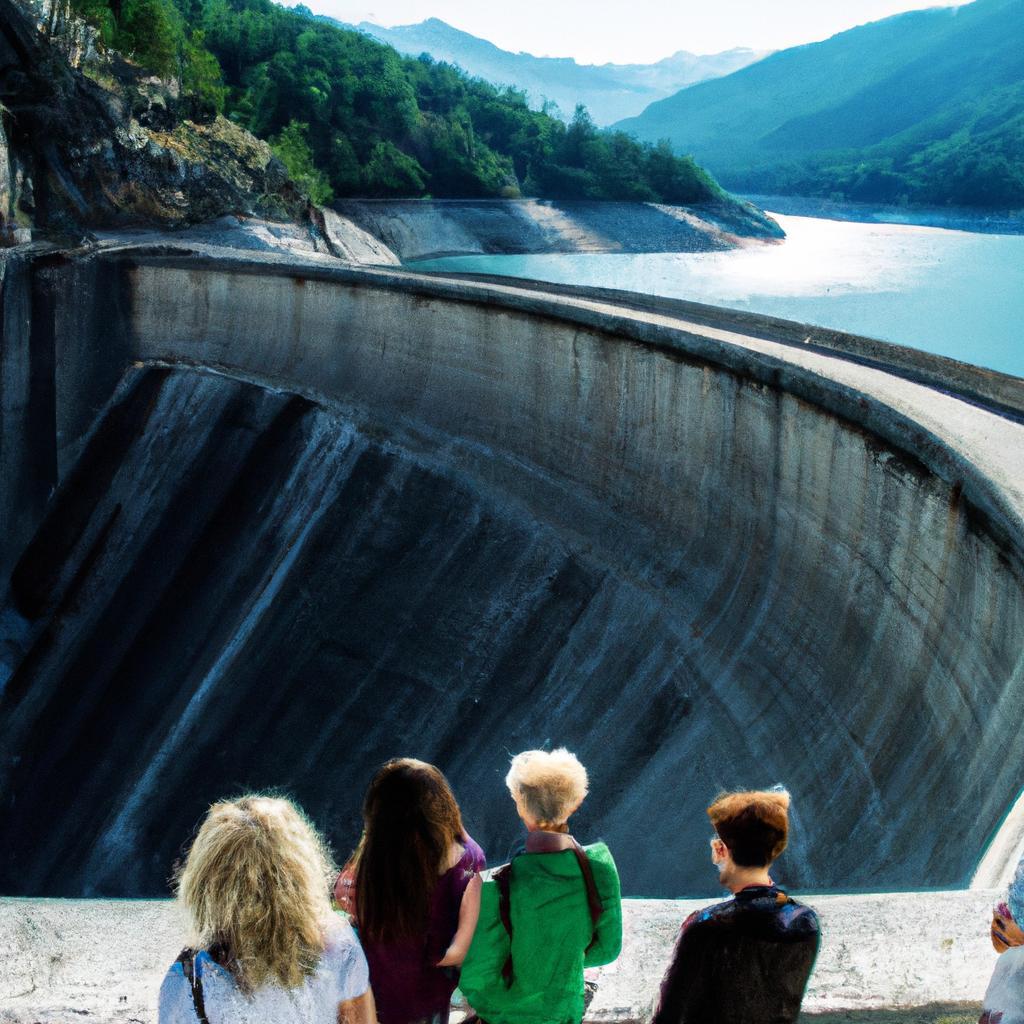 Tourists flock to the Ibex Italian Dam to marvel at its impressive architecture.