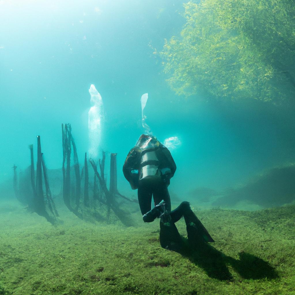 Gruner See's crystal-clear waters offer a unique diving experience with visibility up to 80 meters.