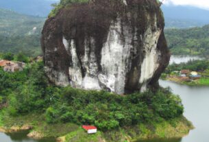 Guatap Colombia Rock