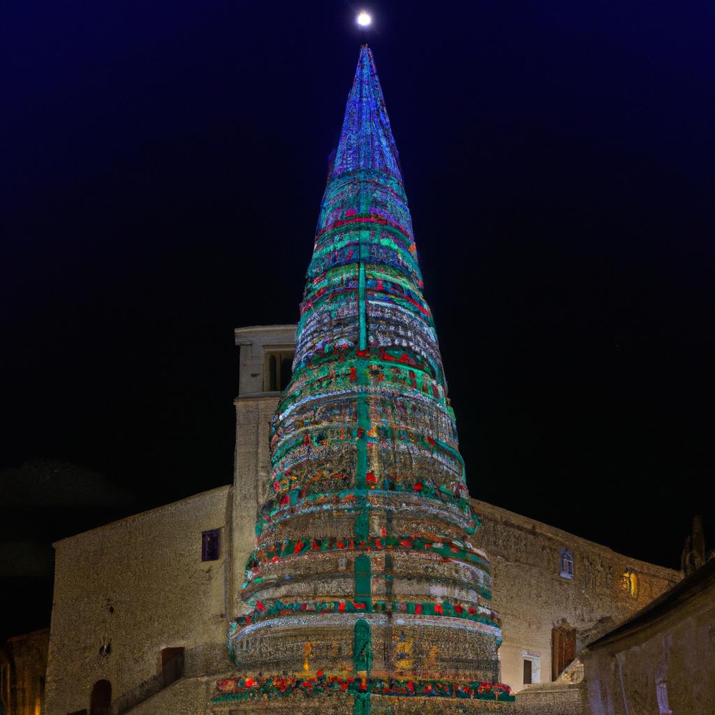 The Gubbio Christmas Tree is a beacon of hope and joy, inspiring all who see it.
