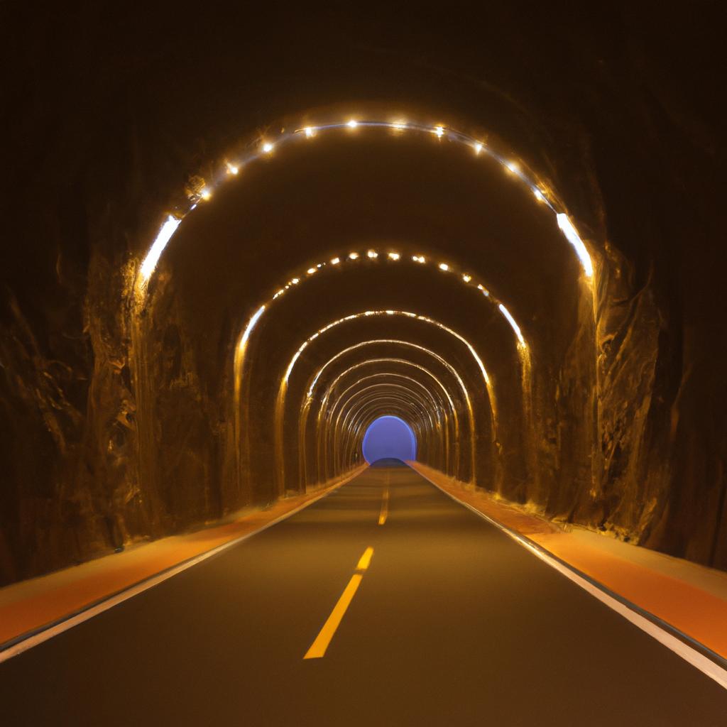 The Guoliang Tunnel is just as stunning at night as it is during the day