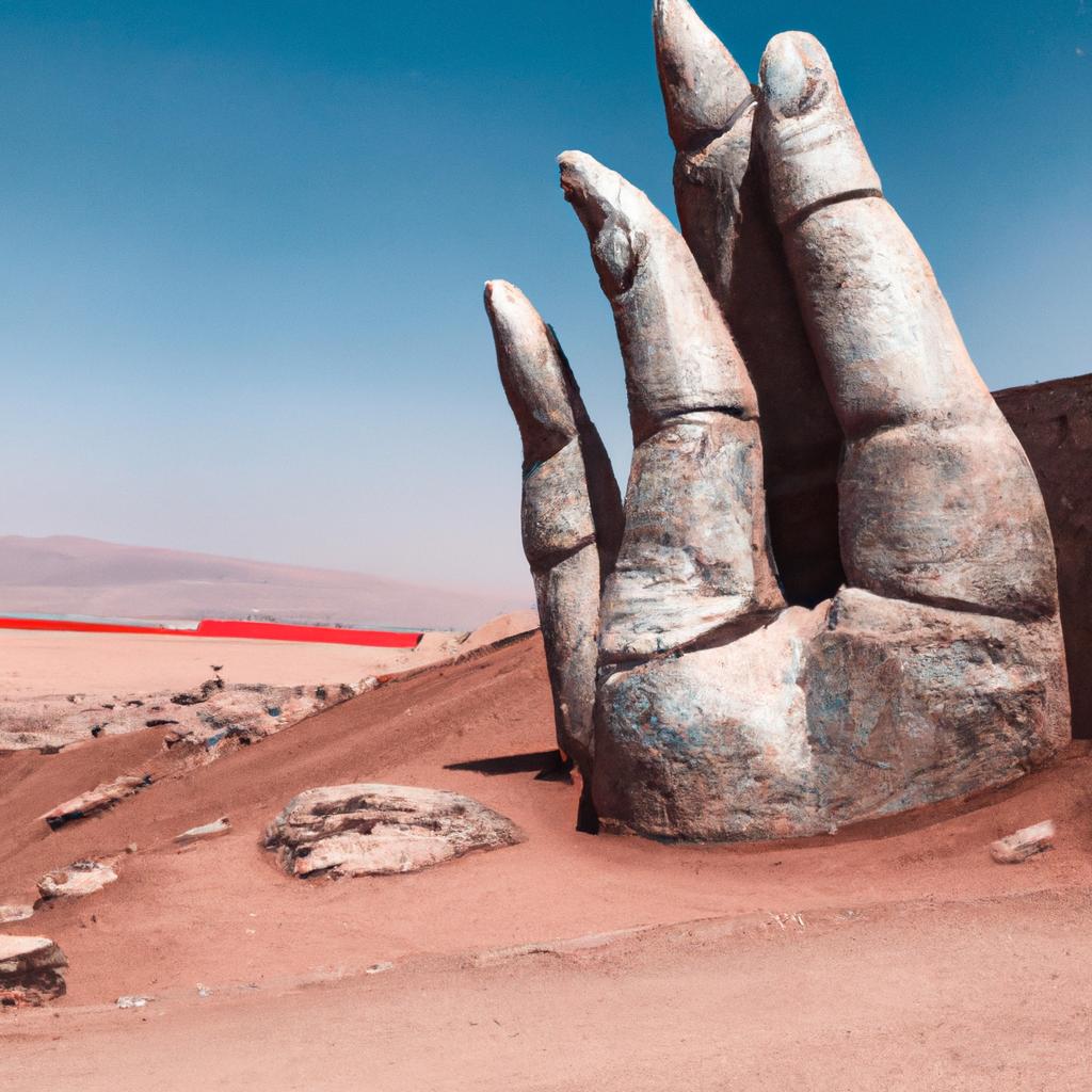 Hand Statue Atacama Desert