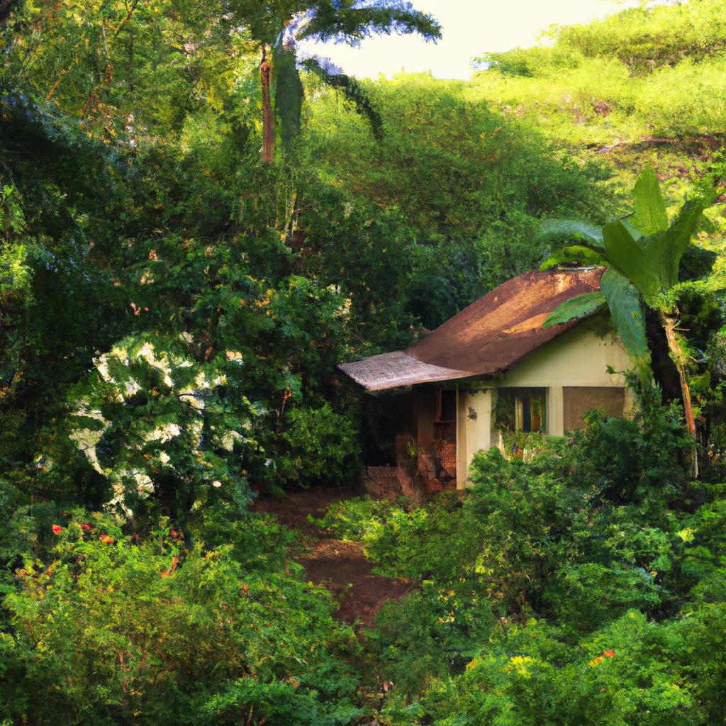 Escape to your own private oasis surrounded by lush greenery and tropical rainforests.