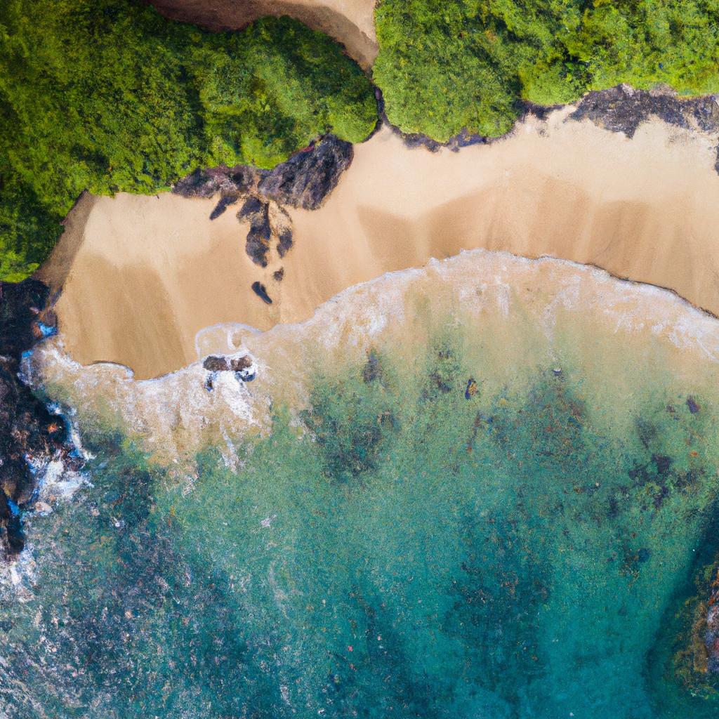 This hidden gem in Hawaii boasts a stunning quartz sand beach that is perfect for those seeking a peaceful and secluded getaway