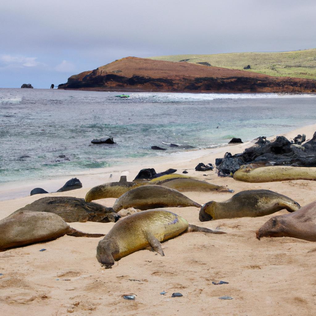 Niihau is home to a variety of unique wildlife, including the endangered Hawaiian monk seal.