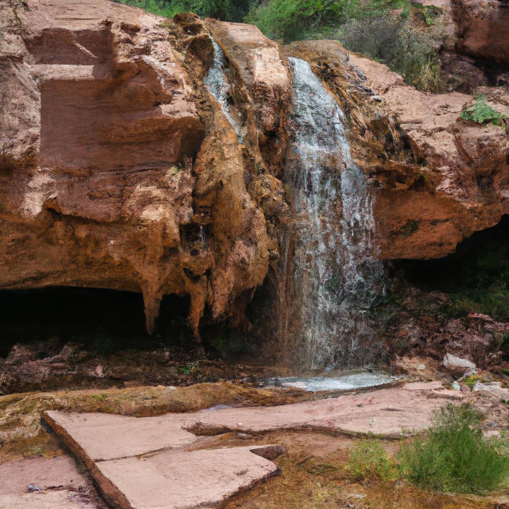 Discover the unique geological features of Hidden Falls Arizona