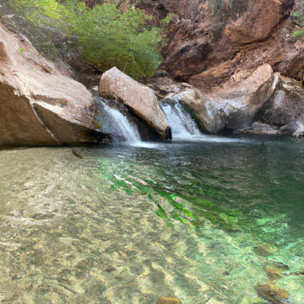Take a refreshing dip in the crystal clear waters of Hidden Falls Arizona
