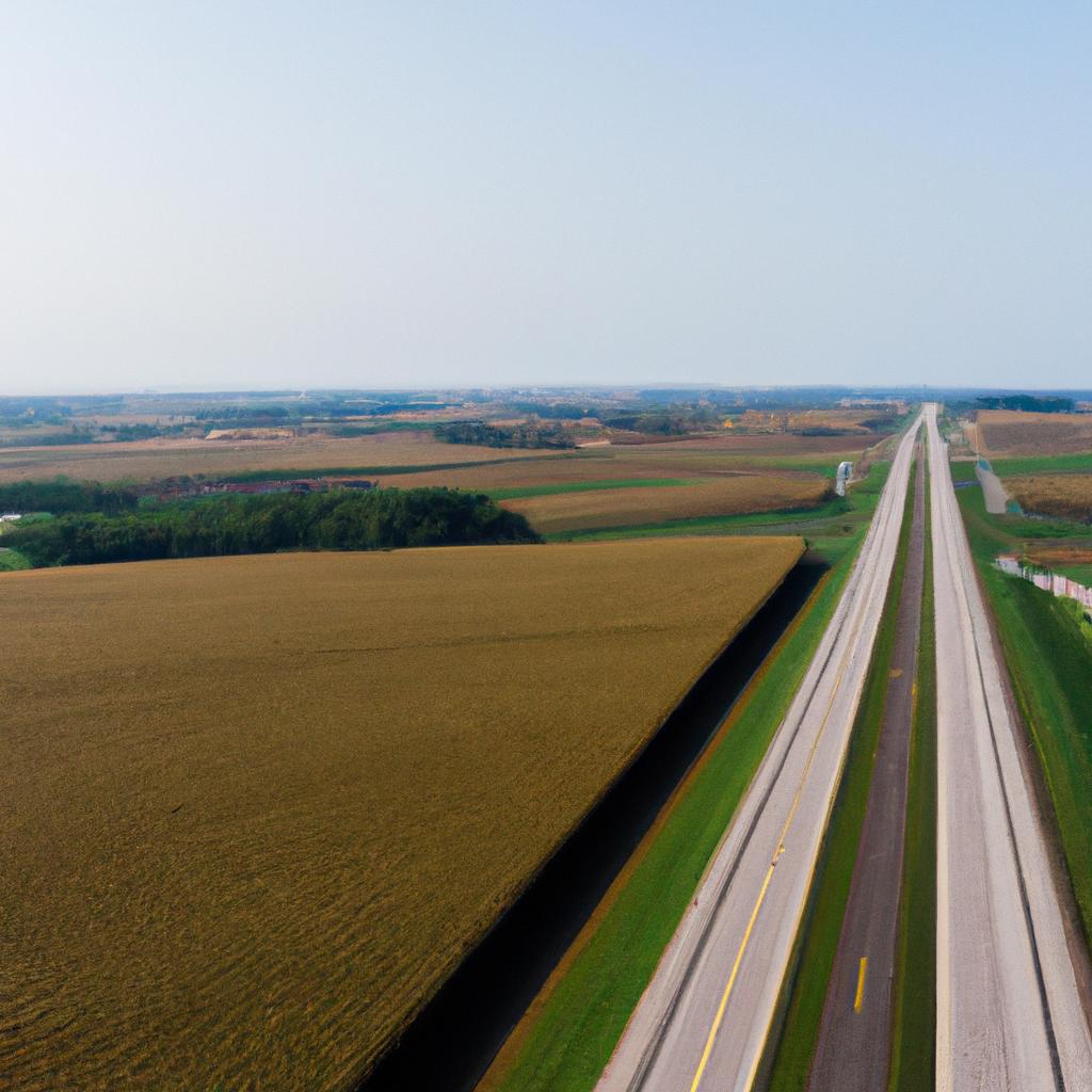 Driving through the heartland of America