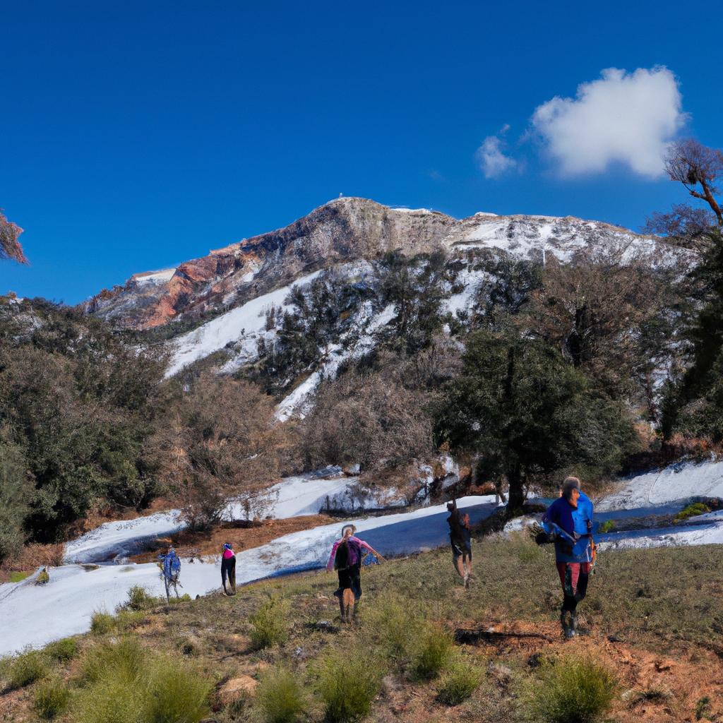 Embark on a scenic hike through the Middle Atlas Mountains near Ifrane, Morocco.