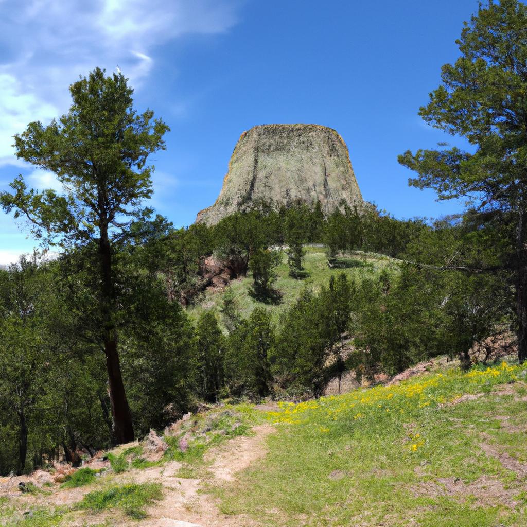 The hiking trails at Devils Tower offer stunning views of the surrounding landscape and are a great way to experience the area up close.
