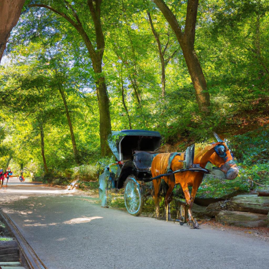 A horse-drawn carriage ride through Central Park is a classic New York City experience.