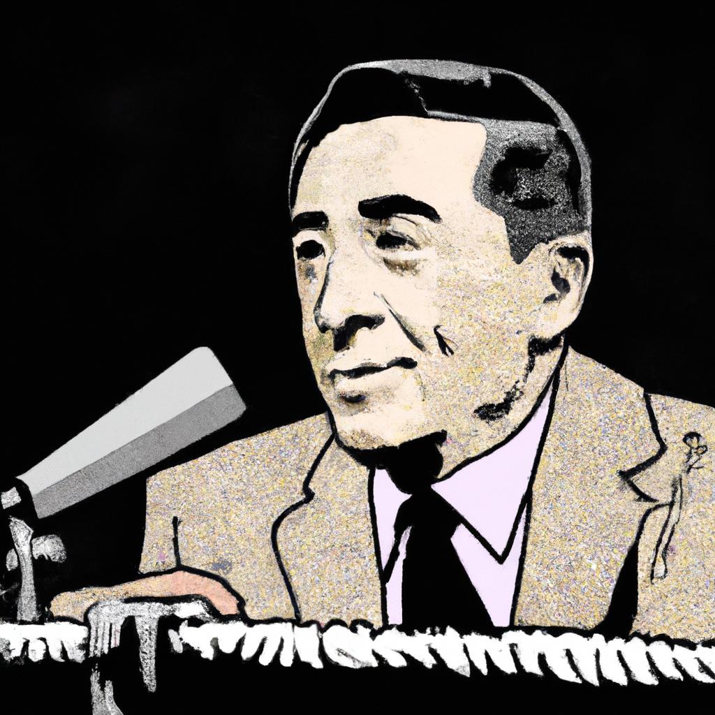 Howard Cosell was known for his insightful commentary and controversial opinions.