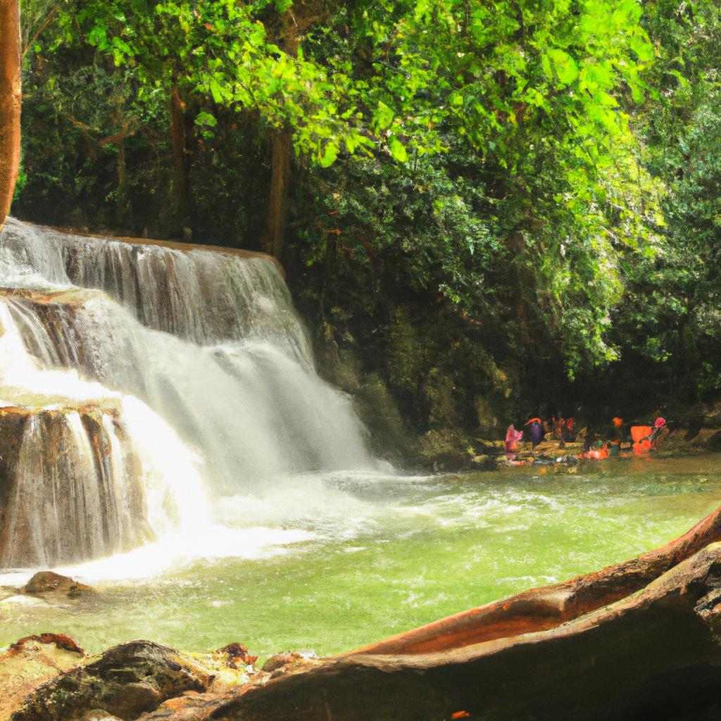 Experience the refreshing waters of Huay Mae Khamin Waterfall