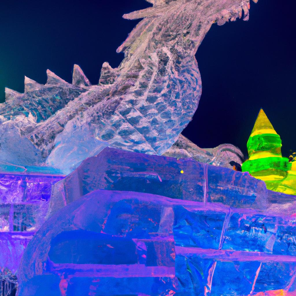 Ice Sculptures In China