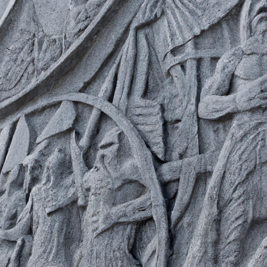 The carvings on the Iceland Monument depict Iceland's rich history and culture.