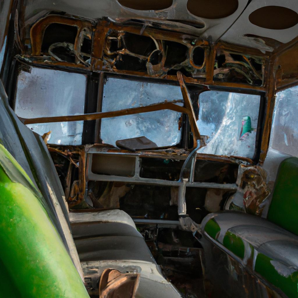 The cramped quarters where Chris McCandless spent his final days, surrounded by his journal and meager supplies