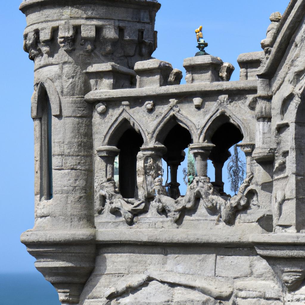 The castle's ornate design is a testament to its history and cultural significance