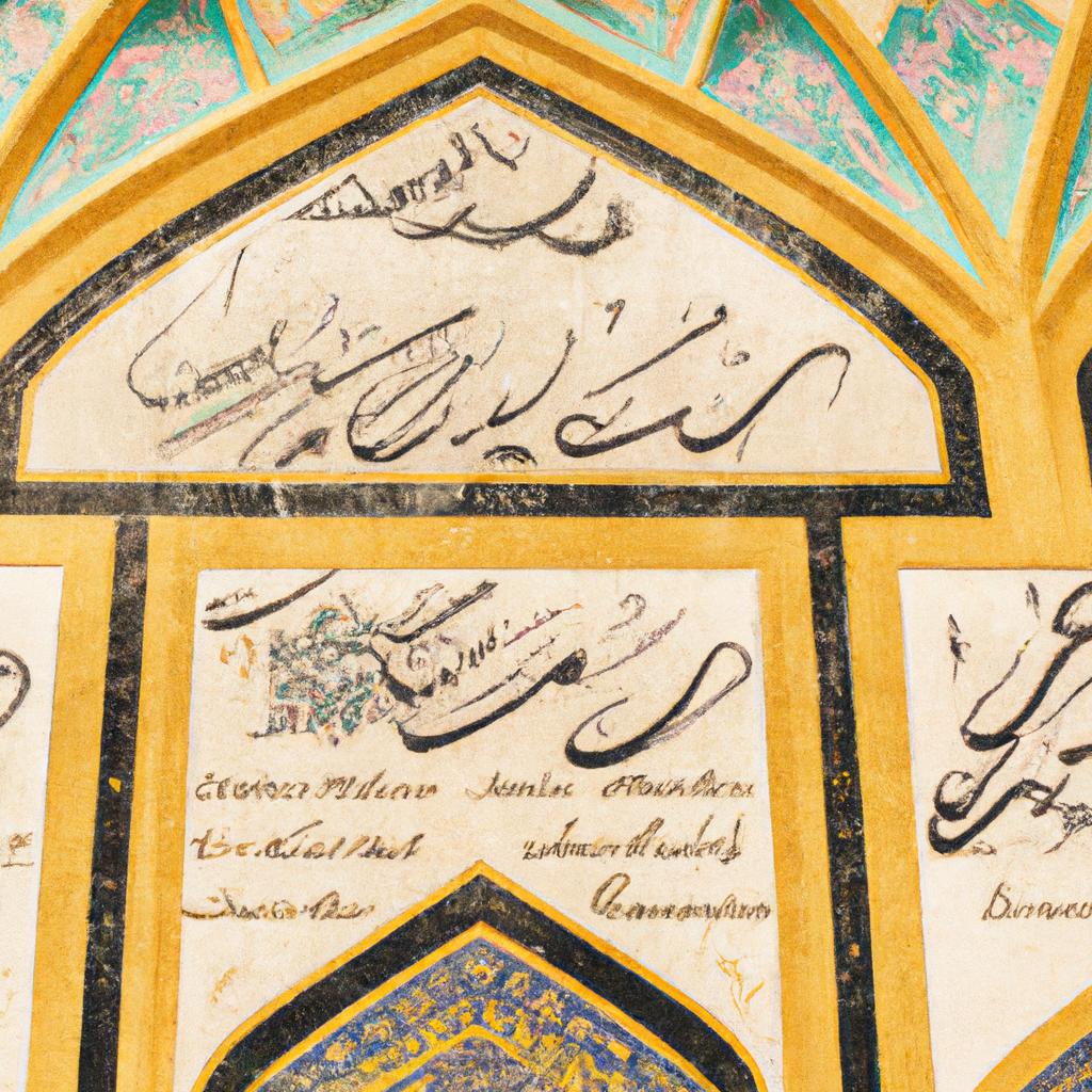 Calligraphy is an important aspect of Islamic art and Shiraz Mosque showcases some of the best.