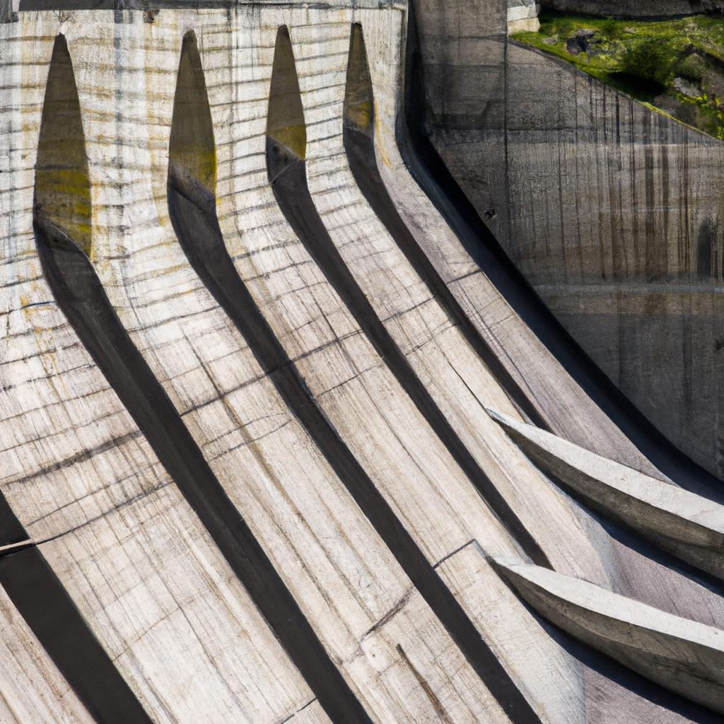 The spillway of the Ibex Italian Dam is a marvel of engineering.