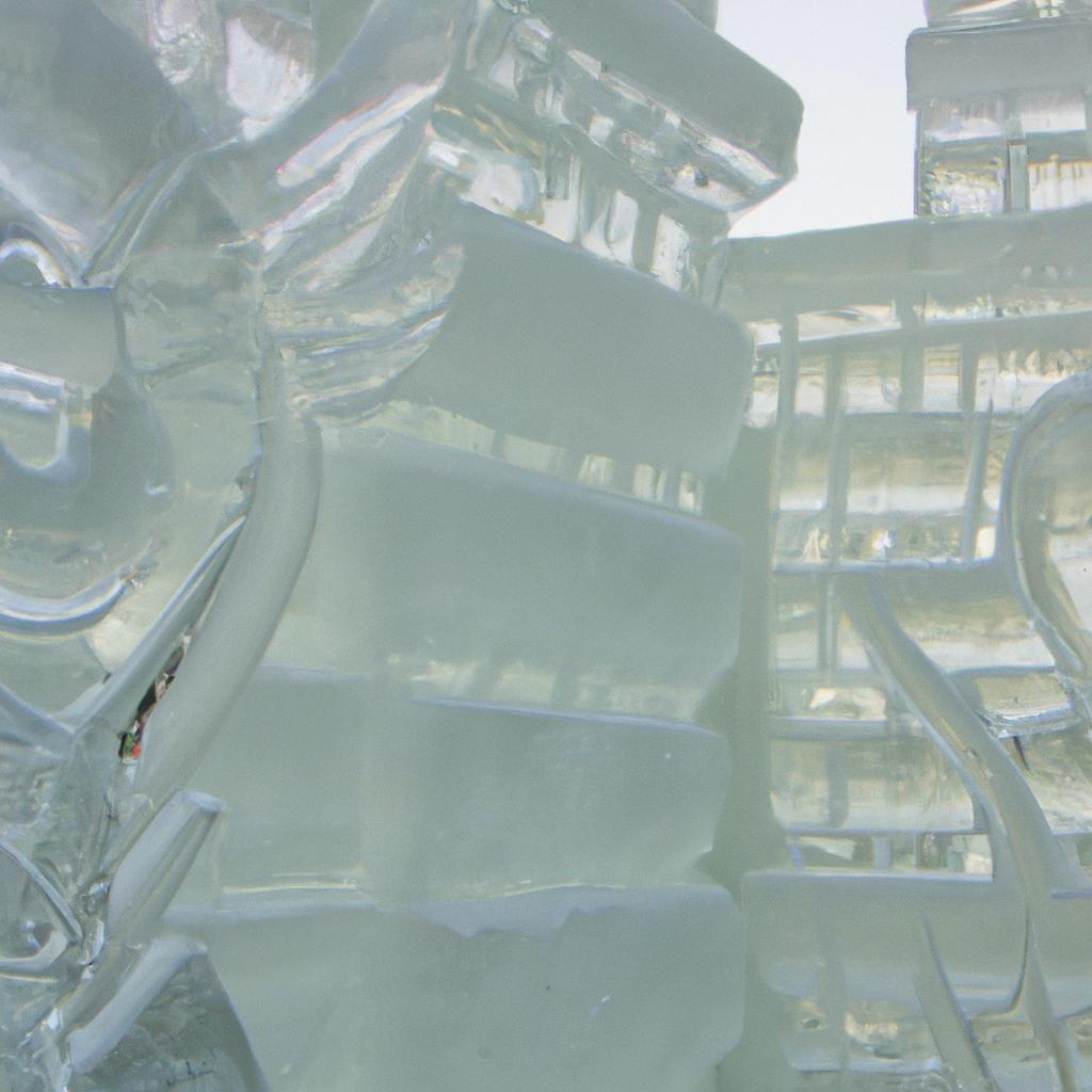 The level of detail in this ice sculpture is incredible