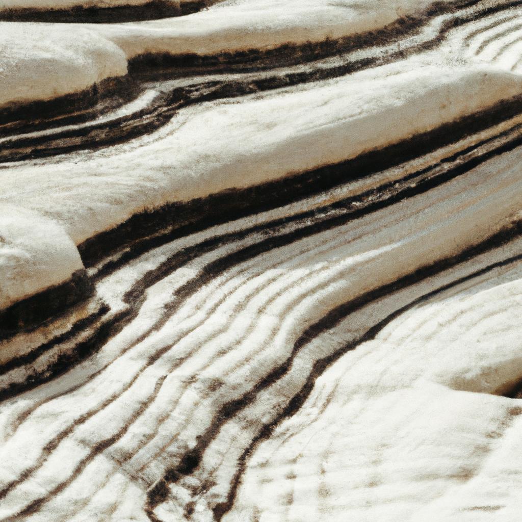 A close-up shot of the intricate rock formations at the Turkish Steps reveals the unique patterns and textures of the rocks.