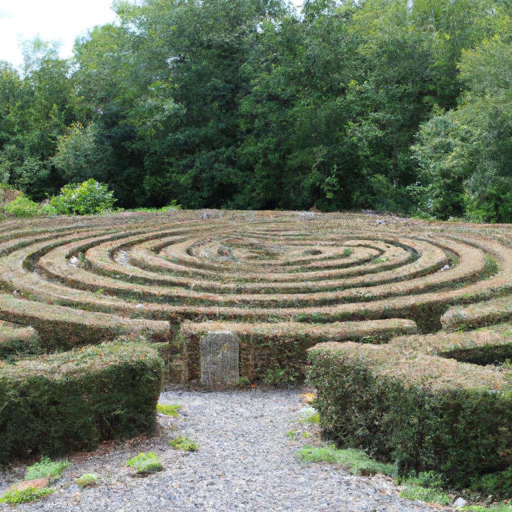 This stone labyrinth is a peaceful escape from the hustle and bustle of everyday life.