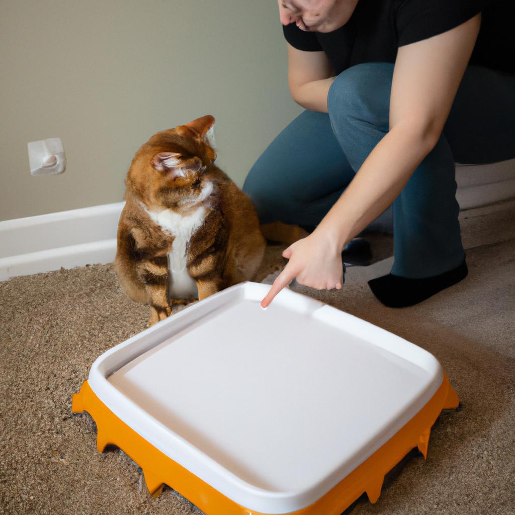 Proper training starts with introducing your pet to the litter box