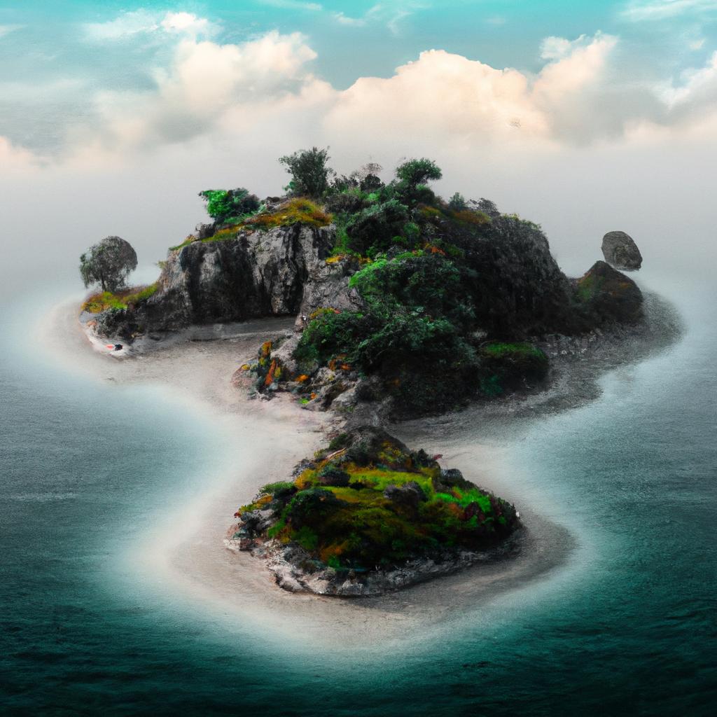 Legend has it that this forbidden island is home to ancient ruins and supernatural beings.