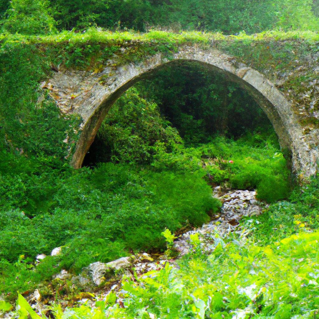 The ancient stone bridge at Izvor Cetine is a testament to its rich history.