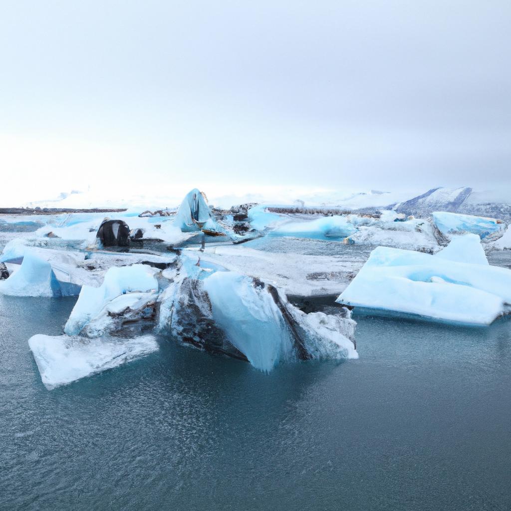 Witnessing the majestic icebergs in Jokulsarlon lake