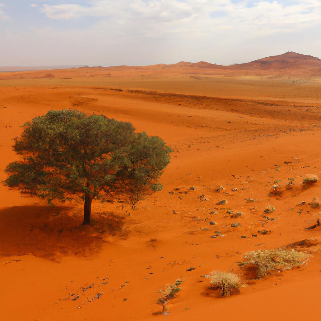 The Kalahari Desert in South Africa, a land of contrasts.