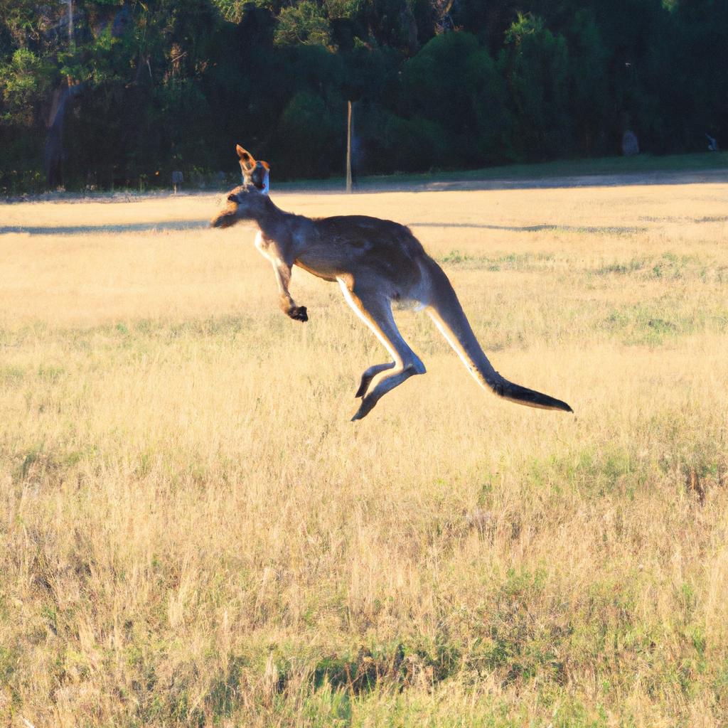 Kangaroos are a common sight on the grassy plains of Howe Island Australia