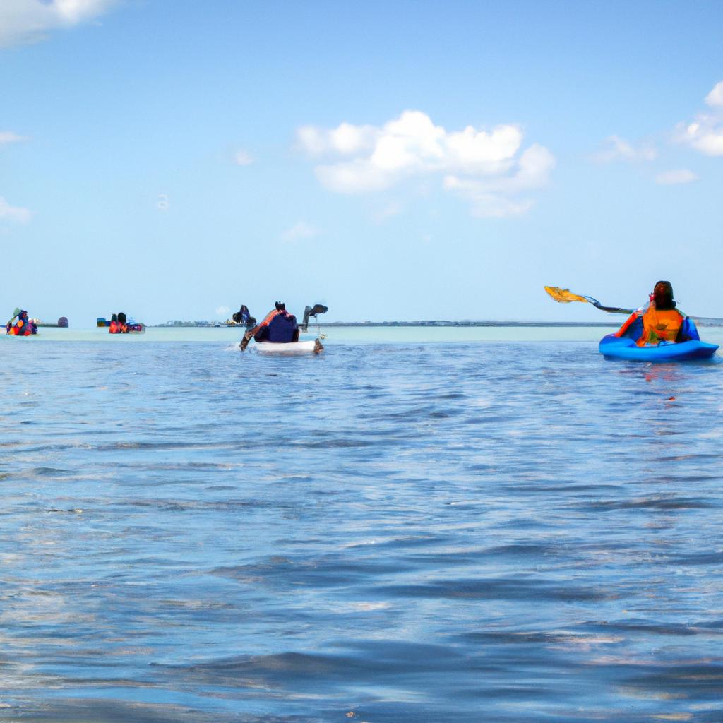 Paddle your way through the serene waters of Belize Barrier Reef and soak in the scenic beauty