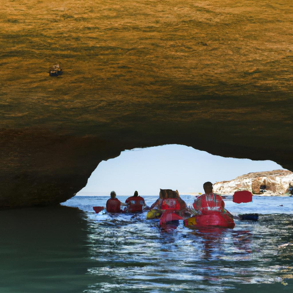 Kayaking is one of the most popular ways to explore Benagil Sea Cave, where visitors can get up close and personal with the natural beauty of the cave.