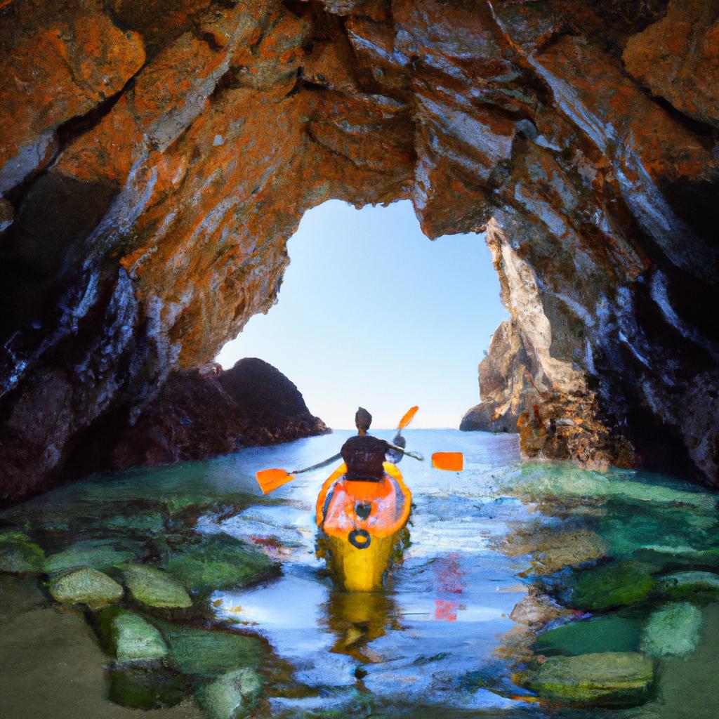 Kayaking is a popular activity for exploring Portugal's sea caves.