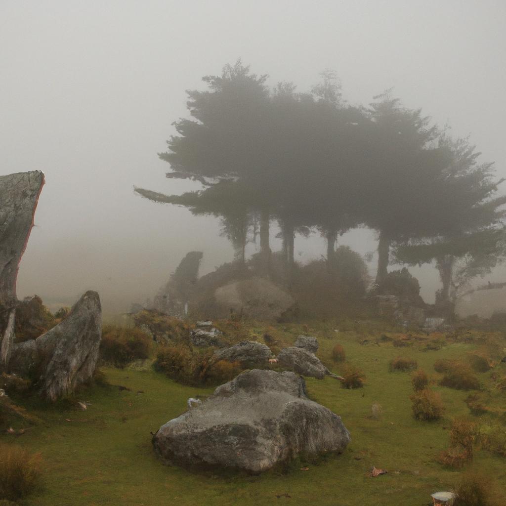 The misty morning adds an ethereal quality to the already mystical atmosphere of La Piedra Peol.