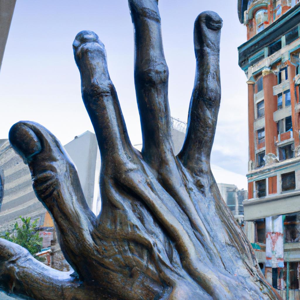 Large Hand Statue
