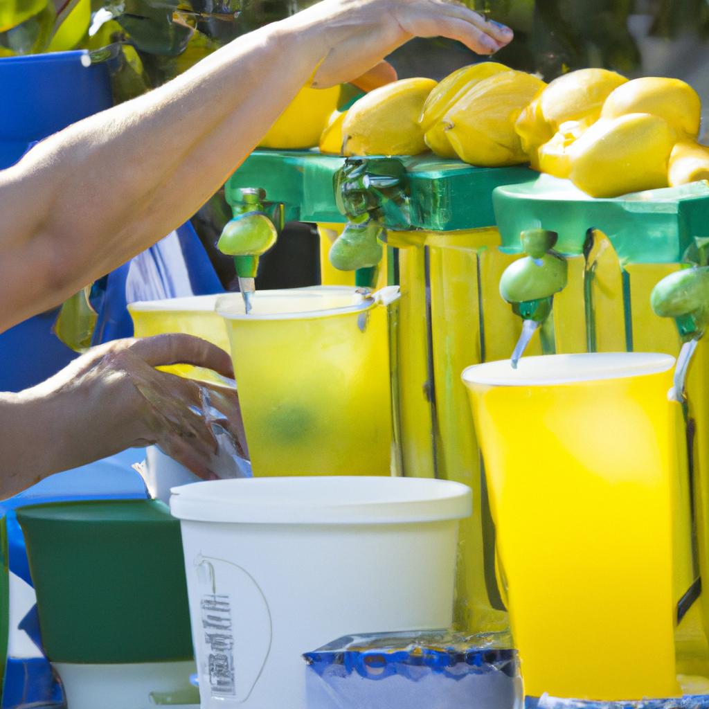 A refreshing glass of freshly squeezed lemonade is a perfect way to cool off at the Lemon Festival.