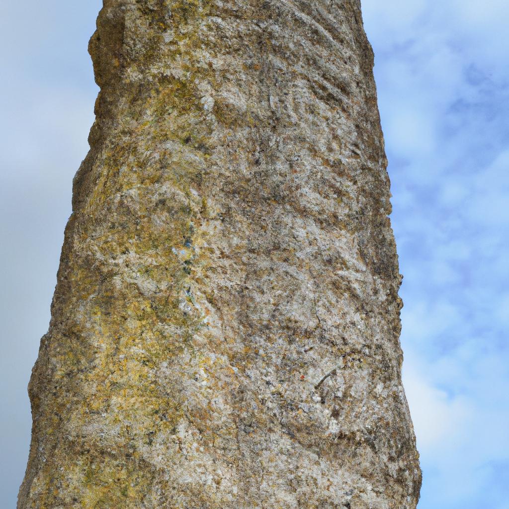A close-up shot of a limestone pillar's intricate patterns and textures.